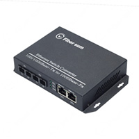 2x 10/100/1000Base-TX To 2x 1000Base-FX 1310nm 20km Dual SC Fiber Swtich | FC-GA202-13S20